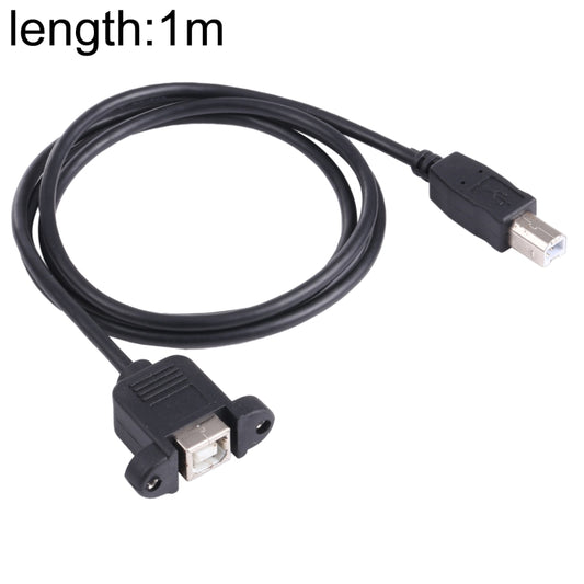 USB BM to BF Printer Extension Cable with Screw Hole, Length: 1m by buy2fix