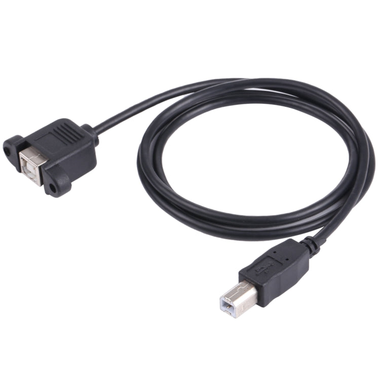 USB BM to BF Printer Extension Cable with Screw Hole, Length: 1m by buy2fix