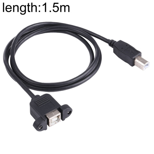 USB BM to BF Printer Extension Cable with Screw Hole, Length: 1.5m by buy2fix