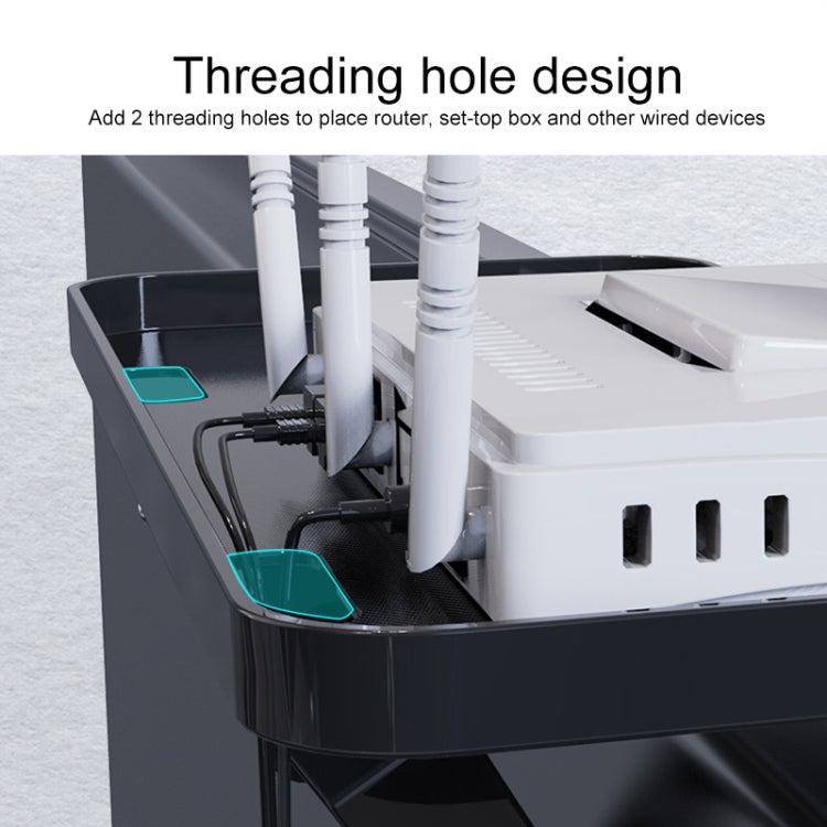 Computer Monitor Router Storage Bracket Television Set-top Box Shelf (White) - Laptop Stand by buy2fix | Online Shopping UK | buy2fix