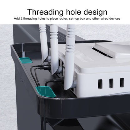 Computer Monitor Router Storage Bracket Television Set-top Box Shelf (White) - Laptop Stand by buy2fix | Online Shopping UK | buy2fix