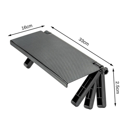 Television Computer Monitor Shelf Remote Control Set-top Box Storage Bracket (Black) - Laptop Stand by buy2fix | Online Shopping UK | buy2fix