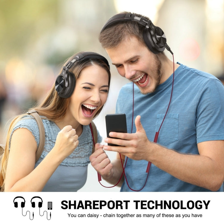 OneOdio A71 Head-mounted Noise Reduction Wired Headphone with Microphone(Brown) - Multimedia Headset by buy2fix | Online Shopping UK | buy2fix