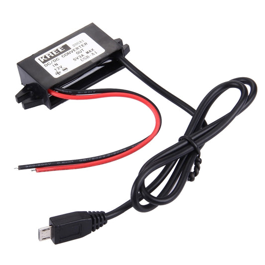 DC 12V to 5V 3A Micro USB Car Charger for Sony, HTC, LG, Huawei and other Smartphones, Length: 40cm - DIY Cables by buy2fix | Online Shopping UK | buy2fix