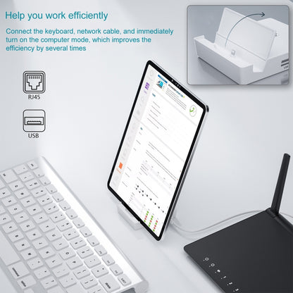 THT-020-1 Multi-functional HD Display Screen Converter with Network Card Function & Charging Base - Wireless Display Dongle by buy2fix | Online Shopping UK | buy2fix