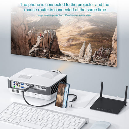 THT-020-1 Multi-functional HD Display Screen Converter with Network Card Function & Charging Base - Wireless Display Dongle by buy2fix | Online Shopping UK | buy2fix