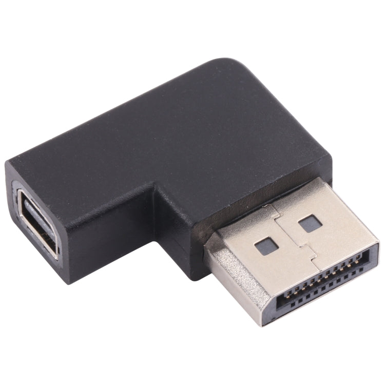 8K DisplayPort Male to Mini DisplayPort Female Elbow Adapter by buy2fix