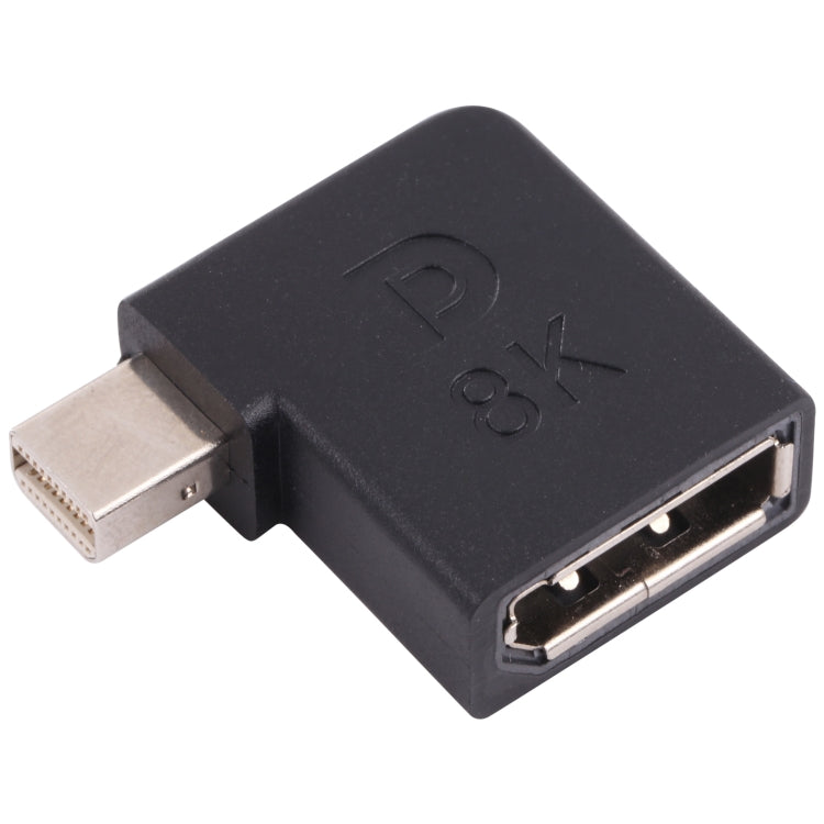 8K Mini DisplayPort Male to DisplayPort Female Elbow Adapter by buy2fix