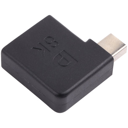 8K Mini DisplayPort Male to DisplayPort Female Elbow Adapter by buy2fix