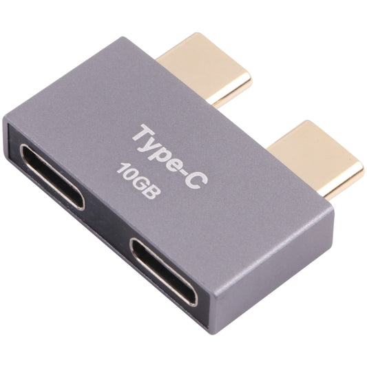 Double USB-C / Type-C Male to Double USB-C / Type-C Female Adapter by buy2fix