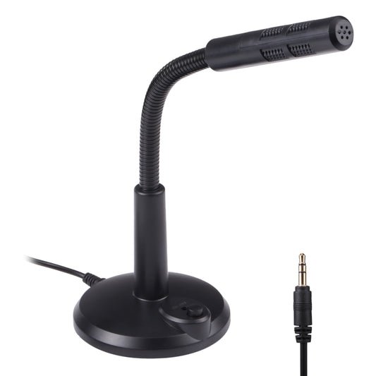 M-309 3.5mm Plug Drive-free Computer Microphone(Black) by buy2fix