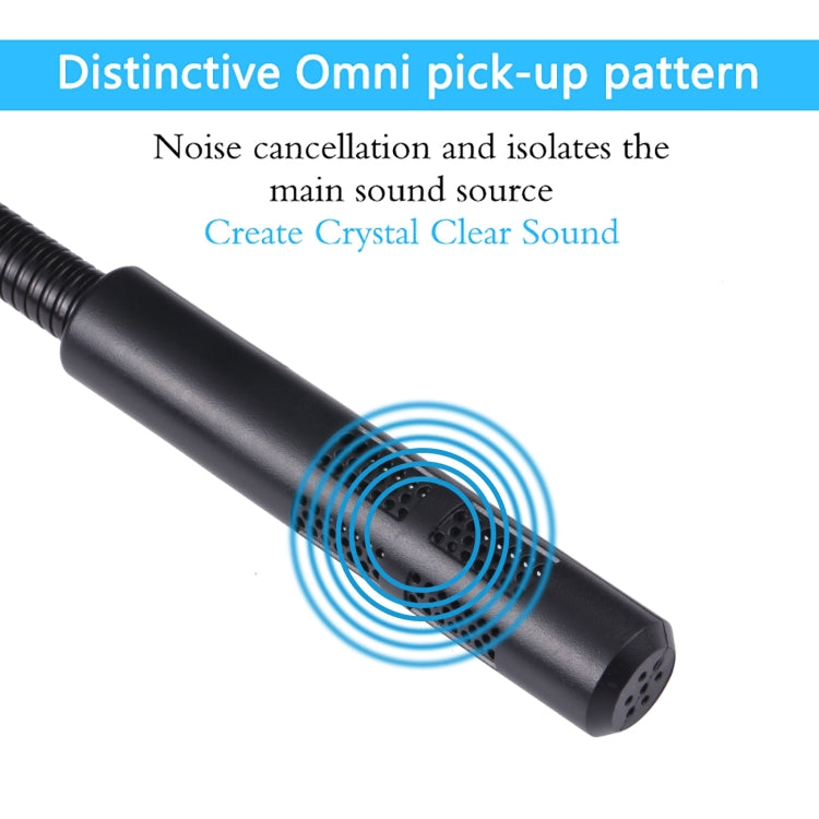 M-309 3.5mm Plug Drive-free Computer Microphone(Black) by buy2fix