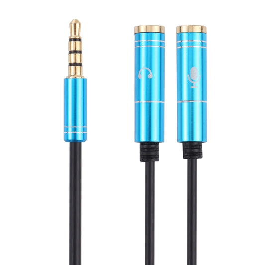 2 x 3.5mm Female to 3.5mm Male Adapter Cable(Blue) by buy2fix