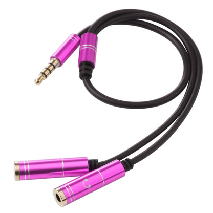 2 x 3.5mm Female to 3.5mm Male Adapter Cable(Rose Red) by buy2fix