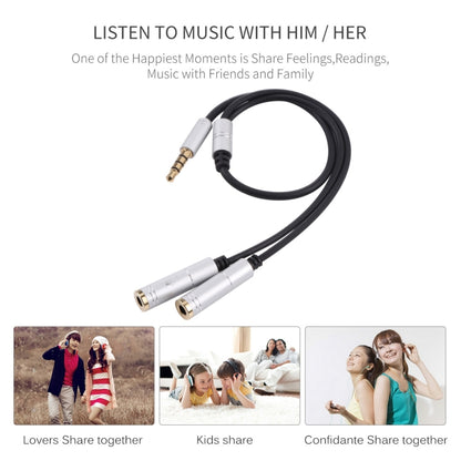 2 x 3.5mm Female to 3.5mm Male Adapter Cable(Silver) by buy2fix