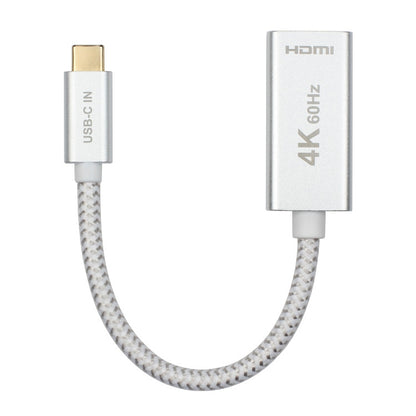 USB 3.1 Type-C Male to HDMI Female Video Adapter Cable, Length: 20cm by buy2fix