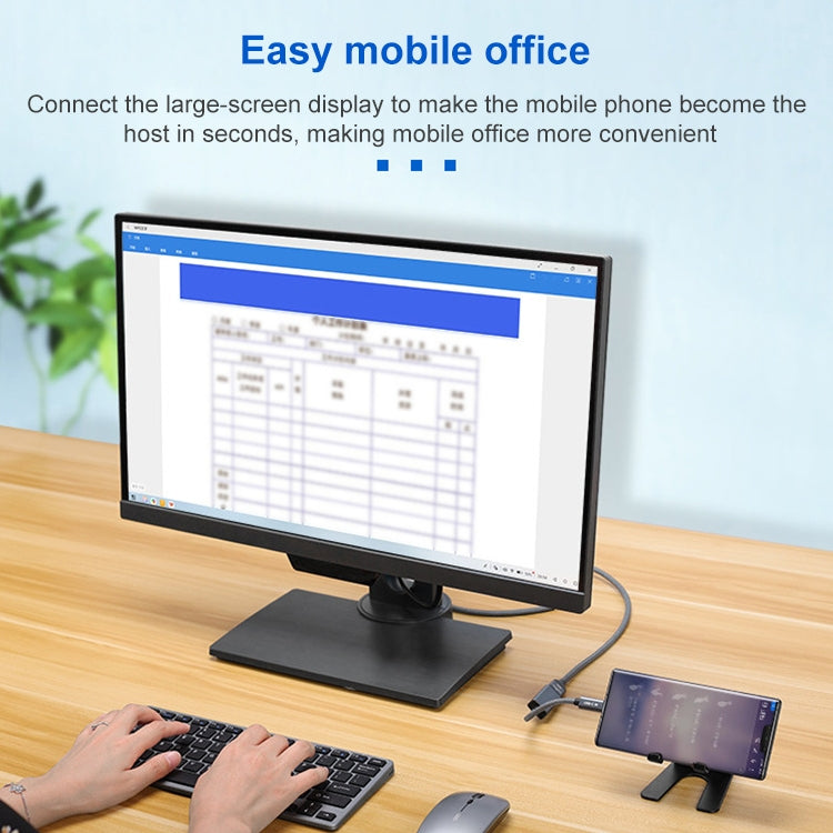 USB 3.1 Type-C Male to HDMI Female Video Adapter Cable, Length: 20cm by buy2fix