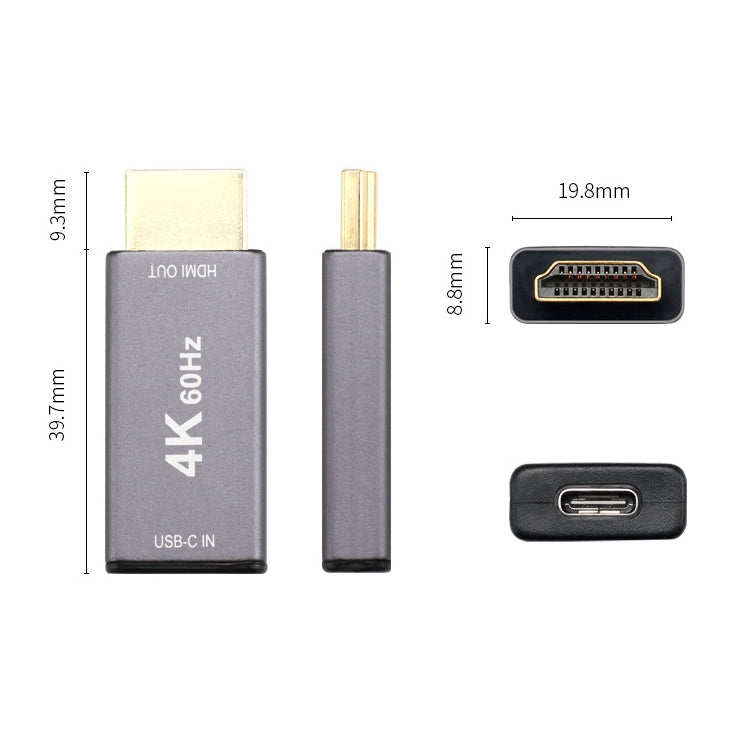 USB 3.1 Type-C / USB-C Female to HDMI Male Adapter by buy2fix