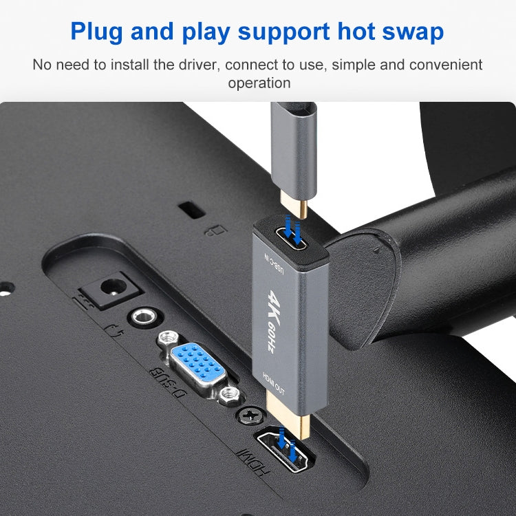 USB 3.1 Type-C / USB-C Female to HDMI Male Adapter by buy2fix