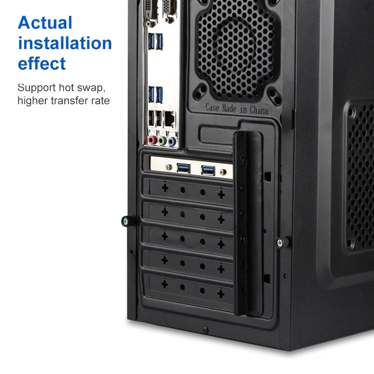 USB3.0 20P F/2AF PCI Rear Baffle Cable (Black) by buy2fix