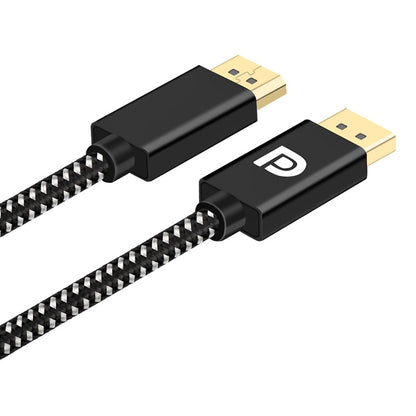 OD6.5mm DP Male to Male DisplayPort Cable, Length: 2m by buy2fix