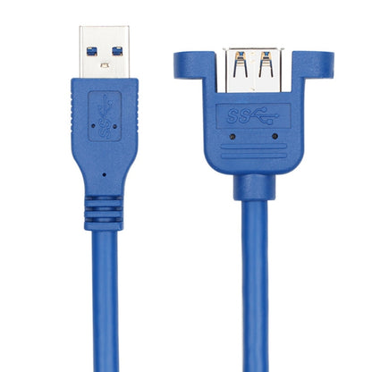USB 3.0 Male to Female Extension Cable with Screw Nut, Cable Length: 30cm by buy2fix