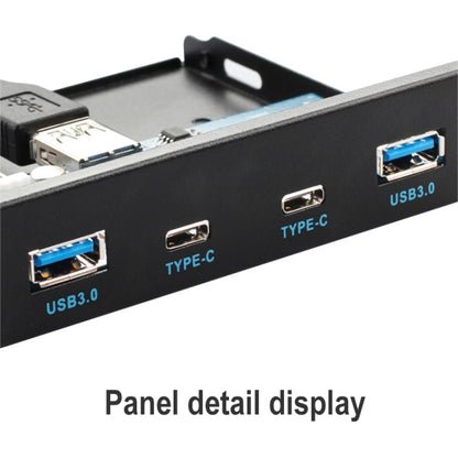 2 x USB 3.0 + 2 x USB-C / Type-C Floppy Drive Front Panel by buy2fix