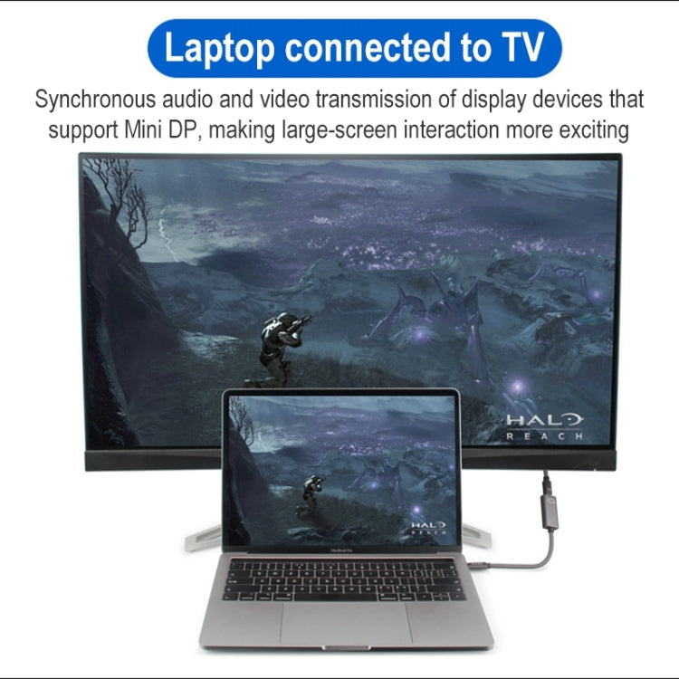 4K 60Hz USB-C / Type-C Male to Mini DisplayPort Female Adapter Cable -  by buy2fix | Online Shopping UK | buy2fix