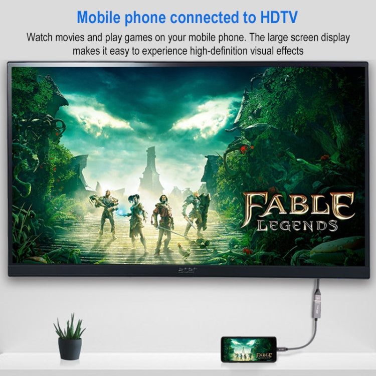 4K 60Hz USB-C / Type-C Male to HDMI Female Adapter Cable by buy2fix