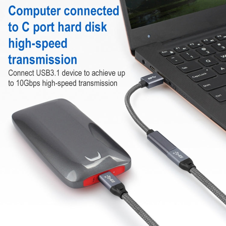 USB 3.0 Male to USB-C / Type-C Female Extension Cable - USB 3.0 by buy2fix | Online Shopping UK | buy2fix