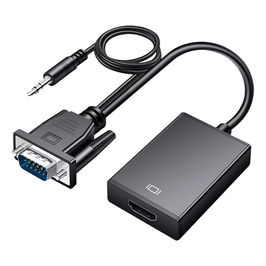 HDCO-VGAM2 1080P VGA Male to HDMI Female Converter with 3.5mm Audio Cable - Converter by buy2fix | Online Shopping UK | buy2fix