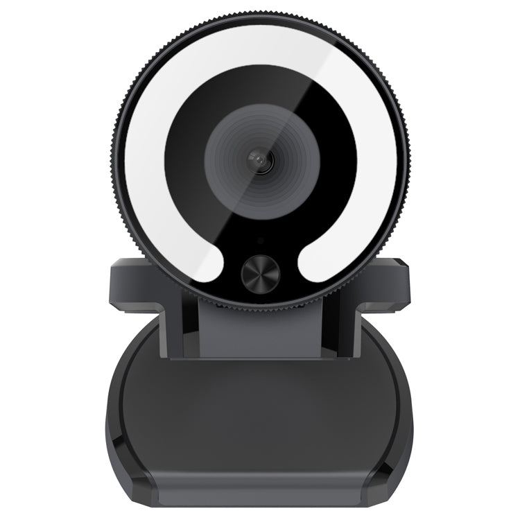 Landshine 90 Degree Wide-angle 2K USB Autofocus Computer Live Beauty HD Camera with Ring Light by buy2fix