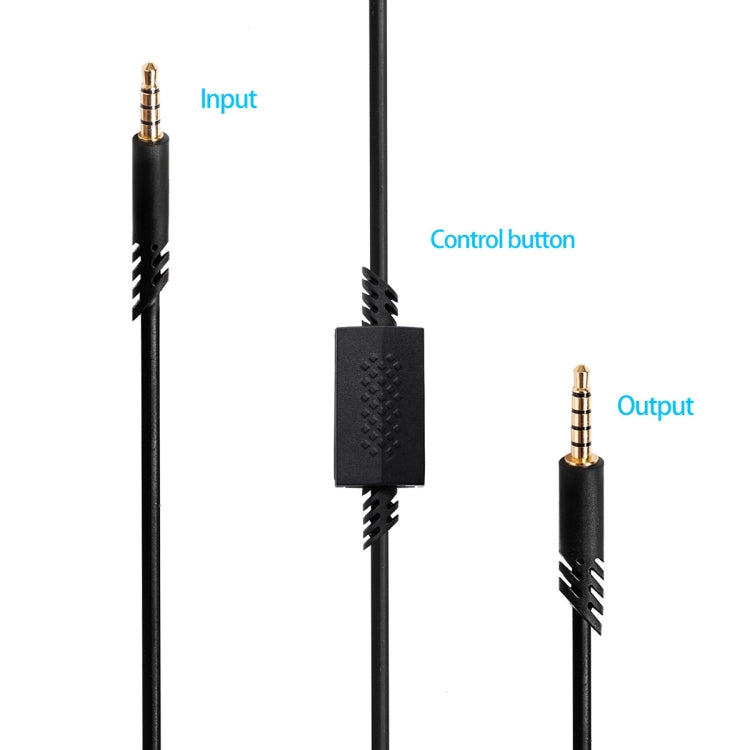 ZS0179 Gaming Headphone Audio Cable for Logitech ASTRO A10 A40, PS4, Cable Length: 2m - Aux Cable by buy2fix | Online Shopping UK | buy2fix