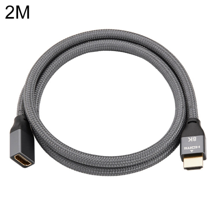 HDMI 8K 60Hz Male to Female Cable Support 3D Video, Cable Length: 2m by buy2fix