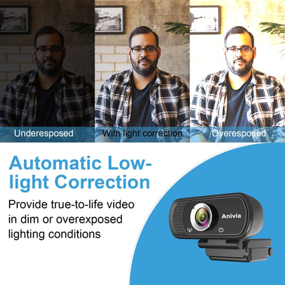 W5 HD 1080P USB Fixed Focus Camera With Mic by buy2fix