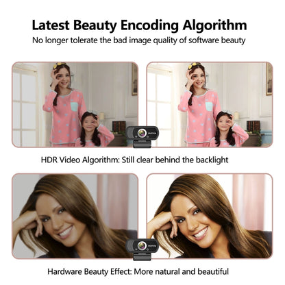 W5 HD 1080P USB Fixed Focus Camera With Mic by buy2fix