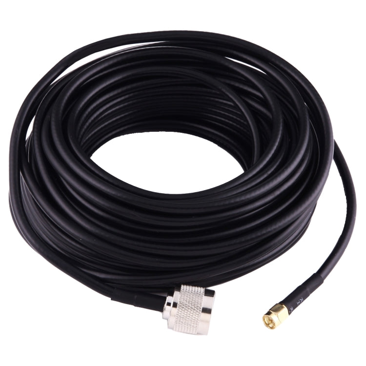 15m SMA Male to N Male Antenna Pigtail Cable Extension Coax RF Jumper Cable by buy2fix