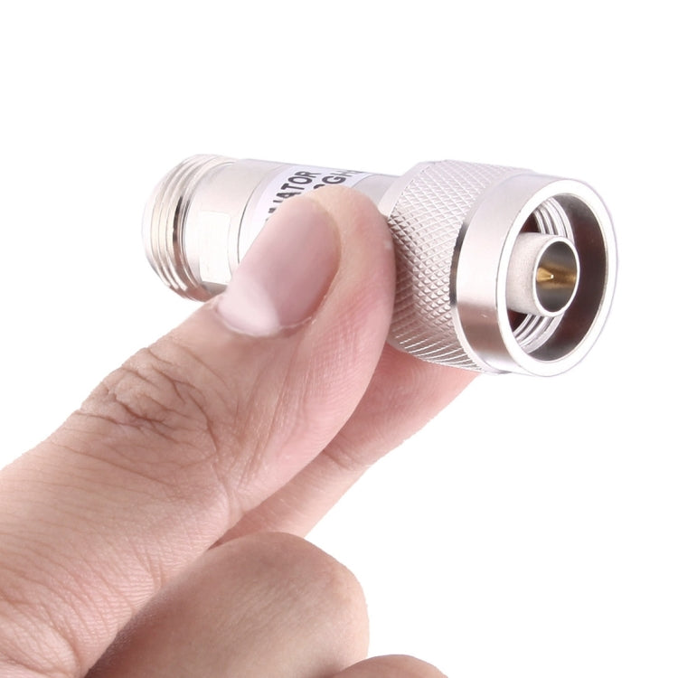 5W 30dBi N Female to N Male DC-13GHz Frequency Gain Attenuator(Silver) by buy2fix