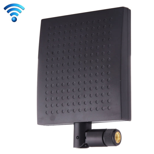 12dBi SMA Male Connector 2.4GHz Panel WiFi Antenna(Black) by buy2fix