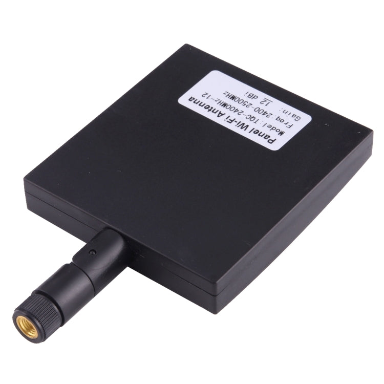 12dBi SMA Male Connector 2.4GHz Panel WiFi Antenna(Black) by buy2fix
