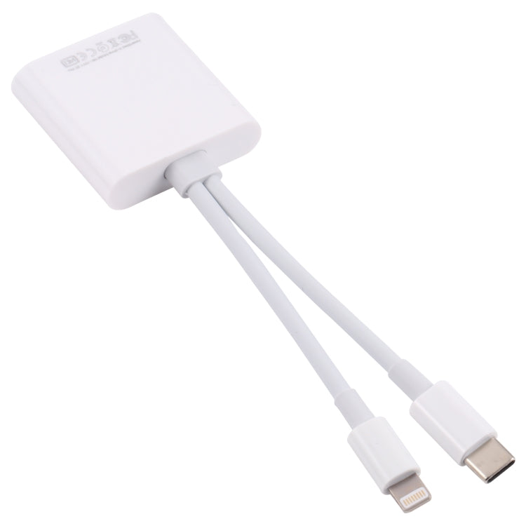 NK-101Y ST Pro 8 Pin + USB-C / Type-C to SD / TF Card Camera Adapter by buy2fix