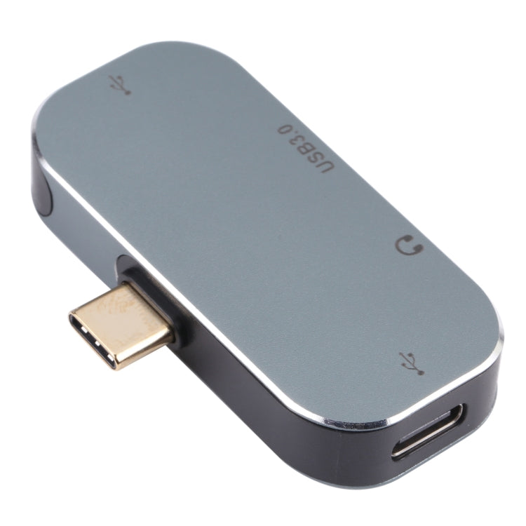 4 in 1 USB-C / Type-C Male to USB-C / Type-C + 3.5mm AUX + USB 3.0 + USB Female Adapter by buy2fix