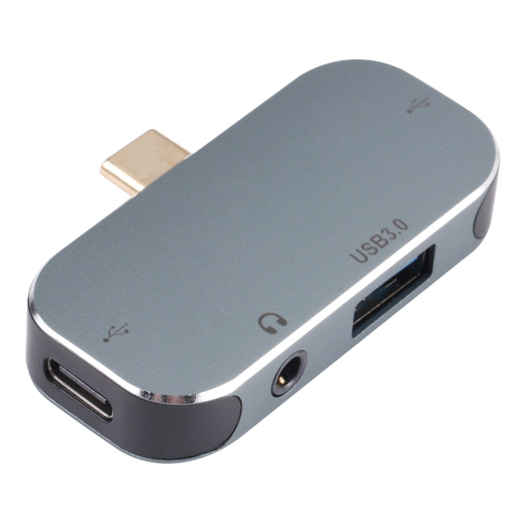 4 in 1 USB-C / Type-C Male to USB-C / Type-C + 3.5mm AUX + USB 3.0 + USB Female Adapter by buy2fix