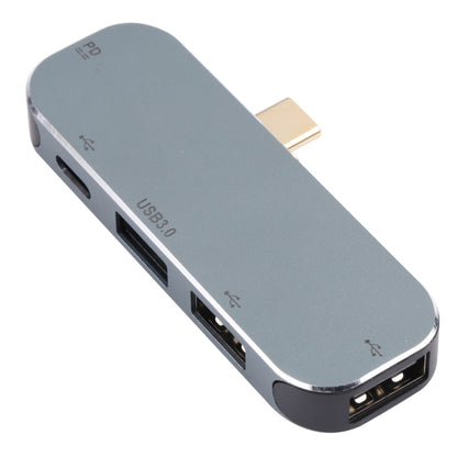 5 in 1 USB-C / Type-C Male to Dual USB-C / Type-C + Dual USB + USB 3.0 Female Adapter by buy2fix