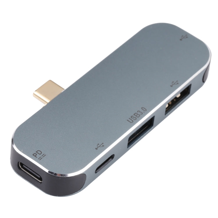 5 in 1 USB-C / Type-C Male to Dual USB-C / Type-C + Dual USB + USB 3.0 Female Adapter by buy2fix