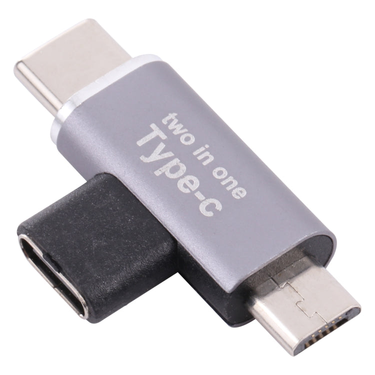 USB-C / Type-C Female to USB-C / Type-C Male + Micro USB Male Converter - Cable & Adapters by buy2fix | Online Shopping UK | buy2fix