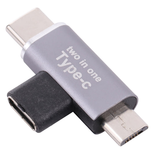 USB-C / Type-C Female to USB-C / Type-C Male + Micro USB Male Converter - Cable & Adapters by buy2fix | Online Shopping UK | buy2fix