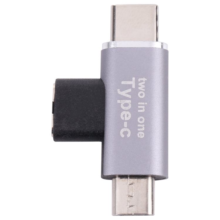 USB-C / Type-C Female to USB-C / Type-C Male + Micro USB Male Converter - Cable & Adapters by buy2fix | Online Shopping UK | buy2fix