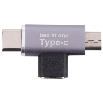 USB-C / Type-C Female to USB-C / Type-C Male + Micro USB Male Converter - Cable & Adapters by buy2fix | Online Shopping UK | buy2fix