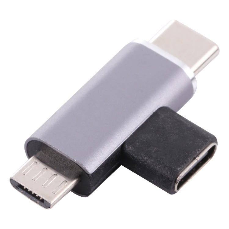 USB-C / Type-C Female to USB-C / Type-C Male + Micro USB Male Converter - Cable & Adapters by buy2fix | Online Shopping UK | buy2fix